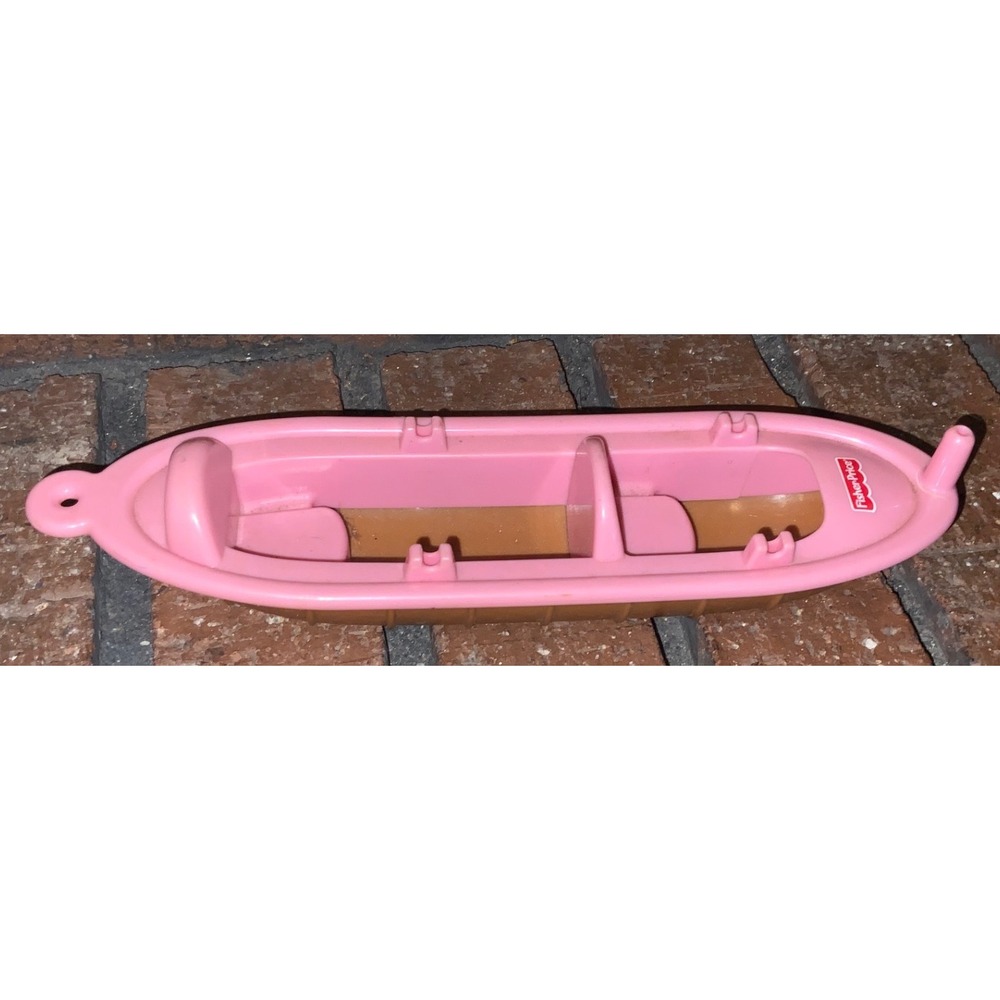 Fisher Price Loving Family Pink Tan Canoe Rowboat Toy Replacement Piece